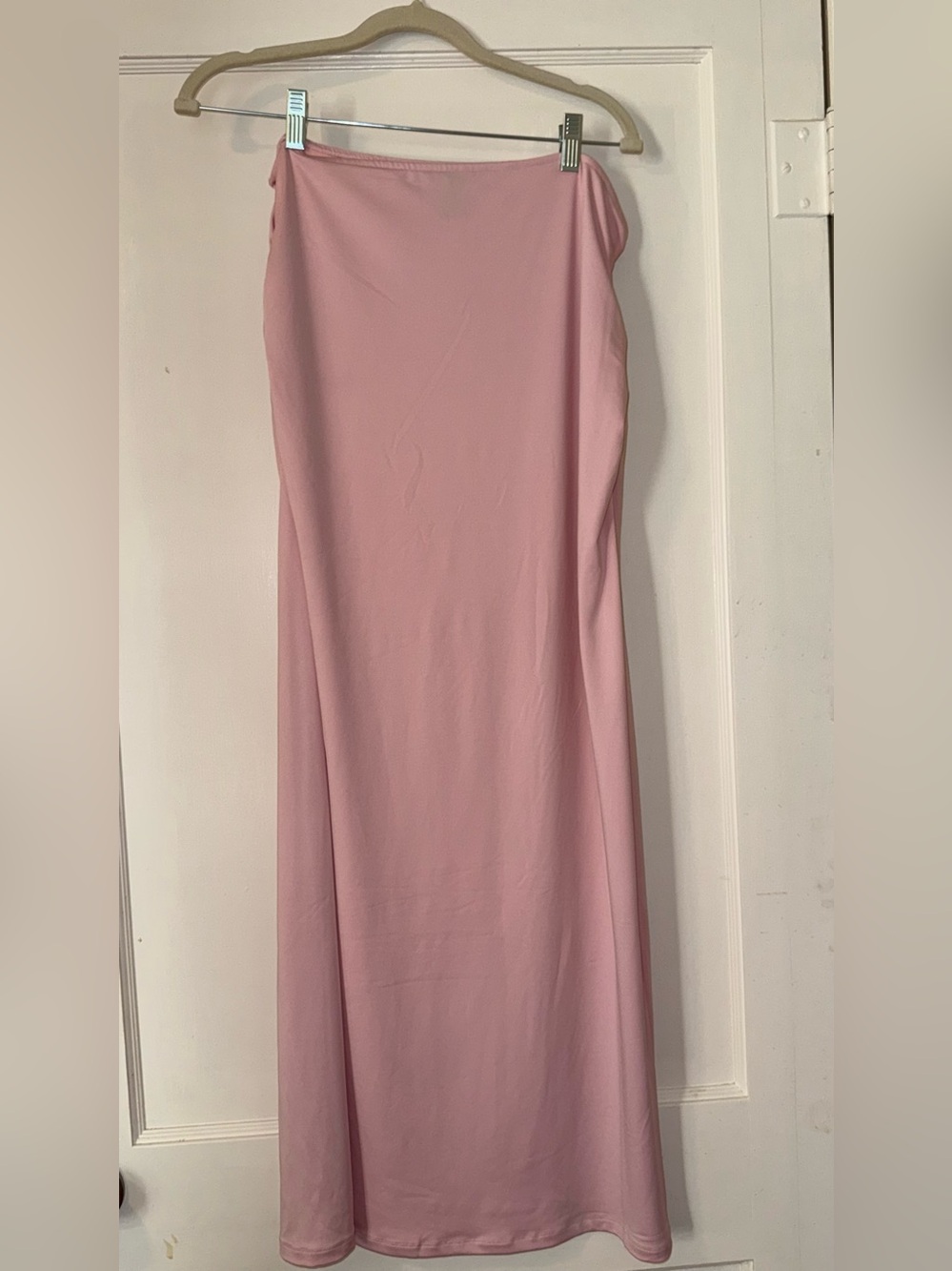 Pink Maxi Skirt - Classic Straight Silhouette